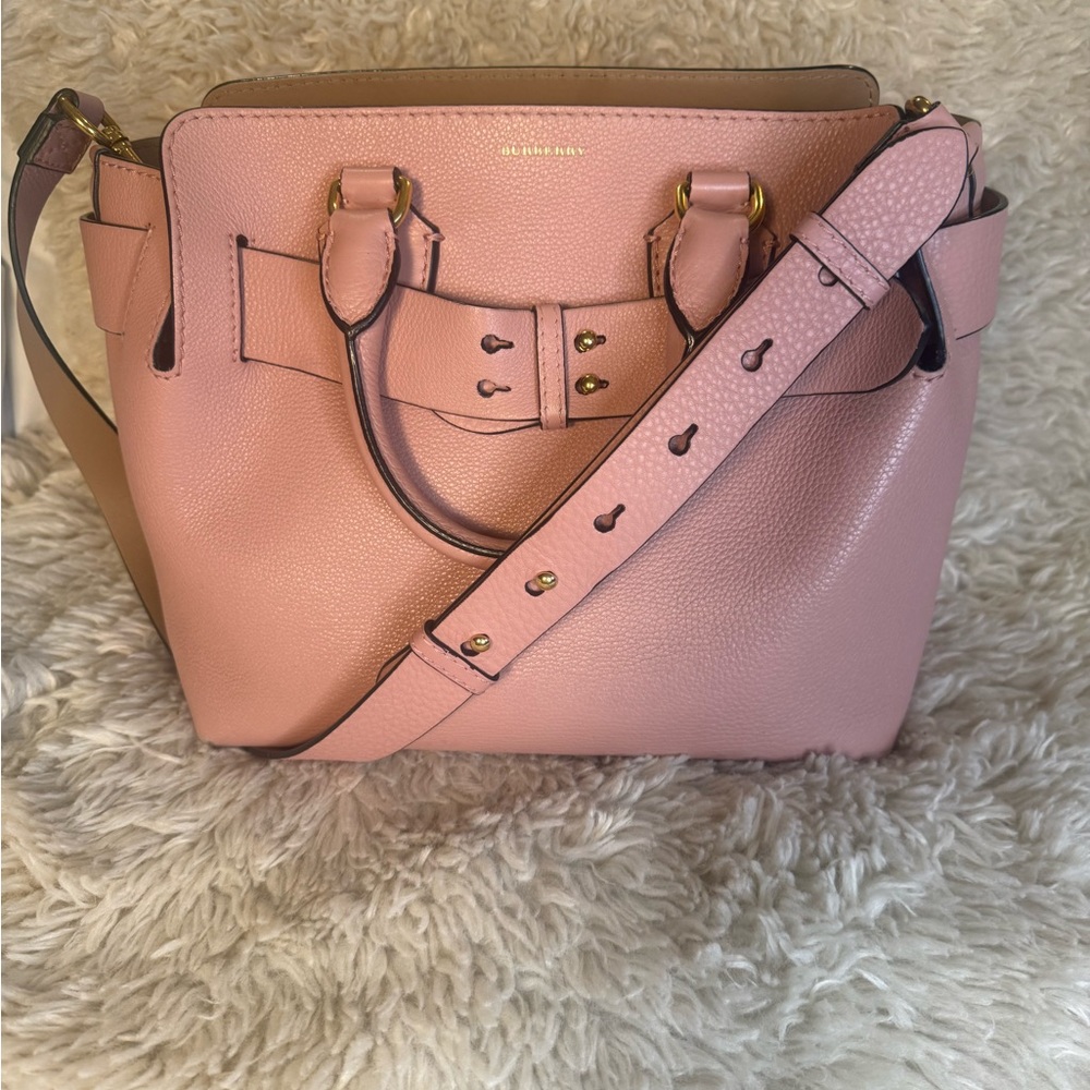 Burberry Leather Belt Bag (Small) with Gold Accents